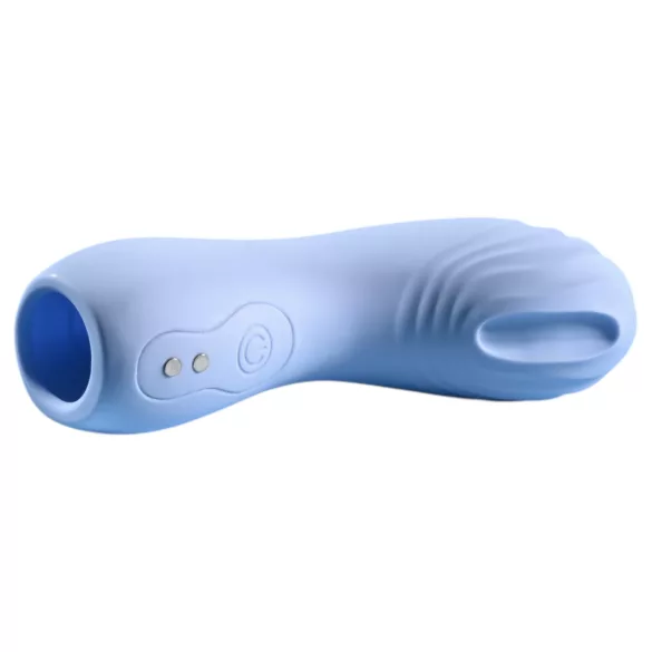 Evolved - finger vibrator - texturerad - blå