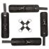 Sei Mio - bondage set med fot- och handledsbojor - svart