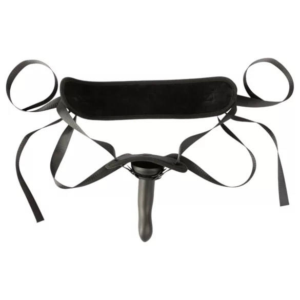 Sei Mio - strap-on dildo med sele - 15 cm - svart