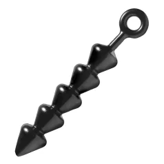 Spades - analdildo med pärlor - svart