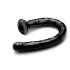 Hosed Anal Snake 19 - analdildo med sugkopp - svart