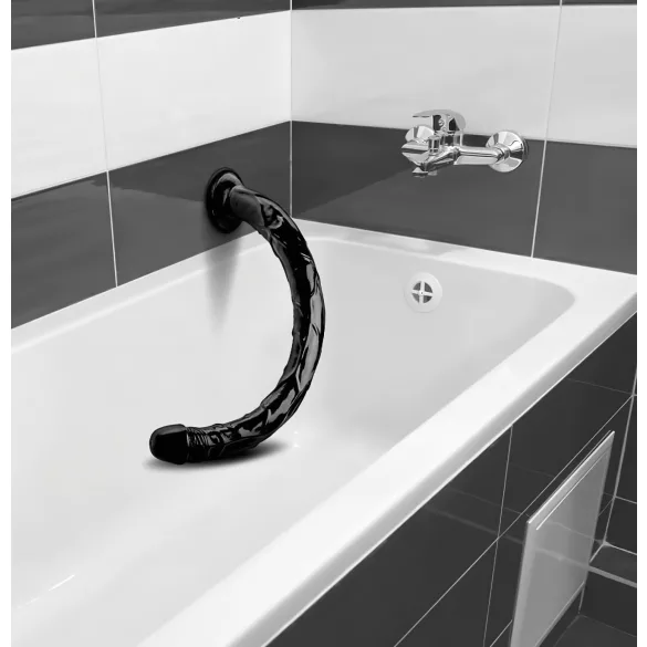 Hosed Anal Snake 19 - analdildo med sugkopp - svart