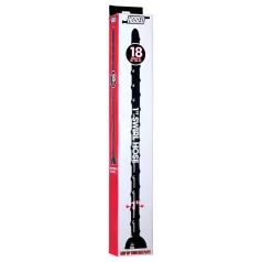 Hosed Swirl - tunn analdildo - 18 cm - svart