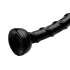 Hosed Swirl - tunn analdildo - 18 cm - svart