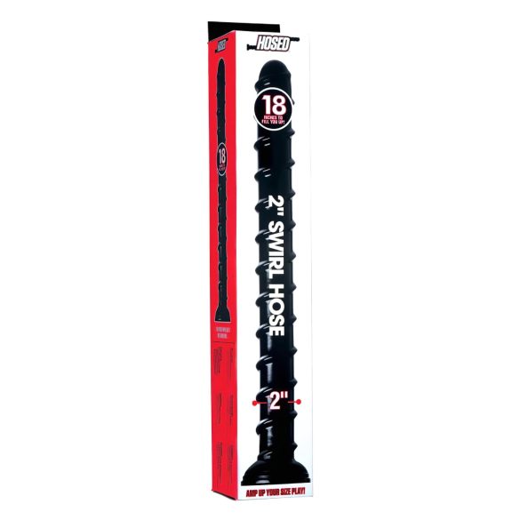 Hosed Swirl Tchick Analorm 18 - analdildo (svart)