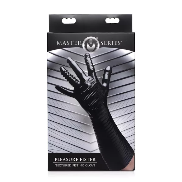 XR Brands - Pleasure Fister - texturerad fistinghandske (svart)