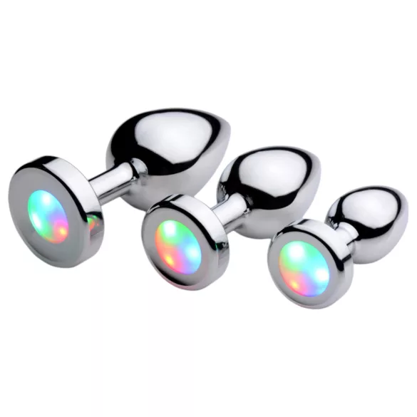 Booty Sparks - analplugg med ljus - liten - silver