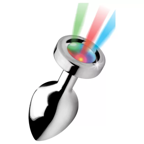 Booty Sparks - analplugg med ljus - medium - silver