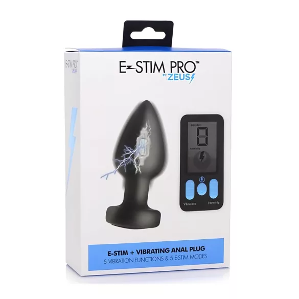 XR Brands - Zeus - trådlös E‑stim analvibrator (svart)
