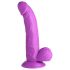 XR Brands POP - sugkopp, testikelldildo - 19 cm (lila)