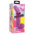 XR Brands POP - sugkopp, testikelldildo - 19 cm (lila)