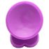 XR Brands POP - sugkopp, testikelldildo - 19 cm (lila)