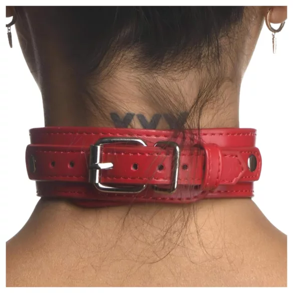 Strict - Röd kroppsselen med halsband - M/L