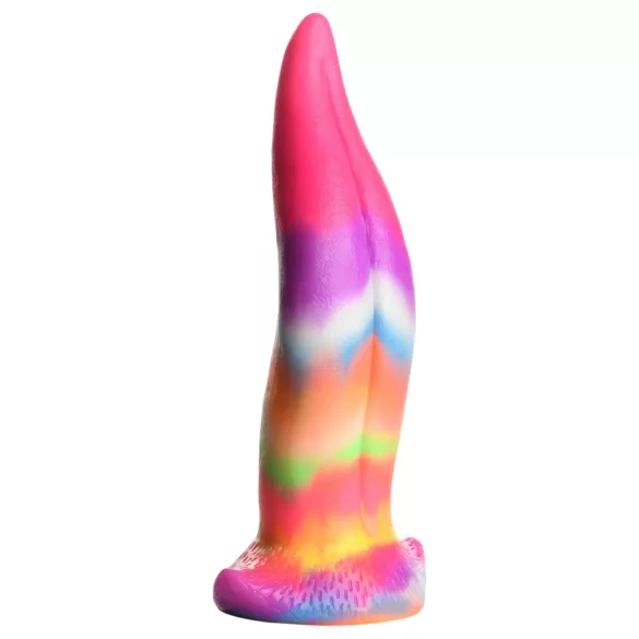 Creature Cocks - dildo med tunga - lysande silikon - 21 cm