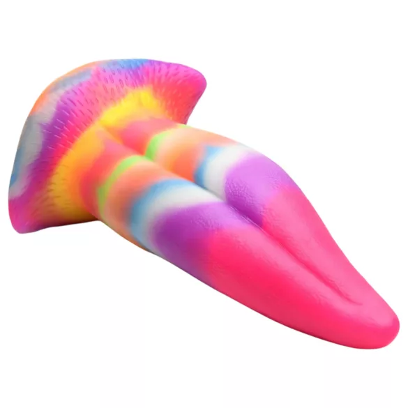 Creature Cocks - dildo med tunga - lysande silikon - 21 cm