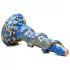 Creature Cocks Kraken - spiral dildo - bläckfiskarm - 21cm guldblå