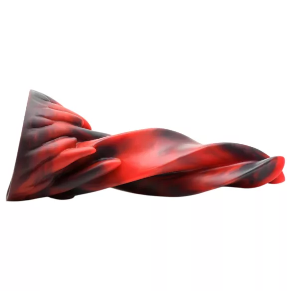 Creature Cocks Hell Kiss - dildo med spiral - silikon - 19 cm - röd