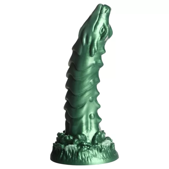 Creature Cocks - dildo med ådror - silikon - grön