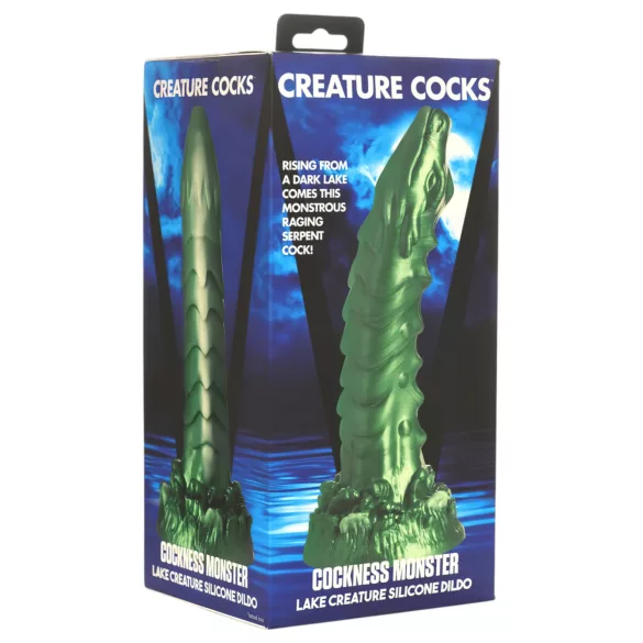 Creature Cocks - dildo med ådror - silikon - grön