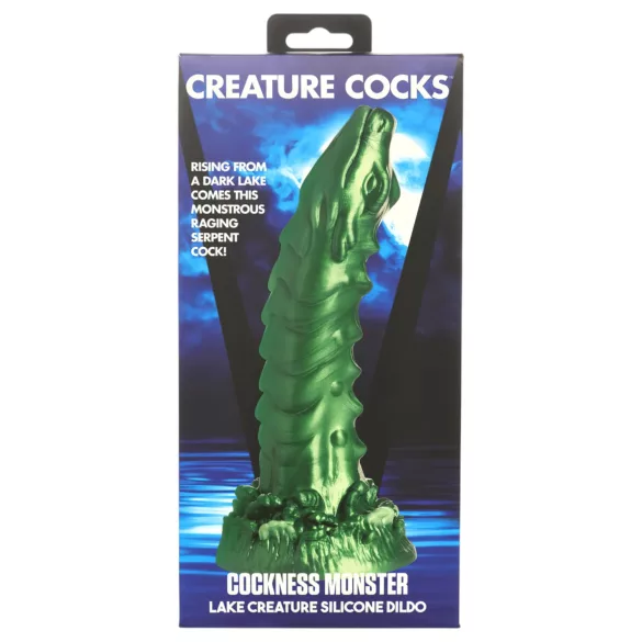 Creature Cocks - dildo med ådror - silikon - grön