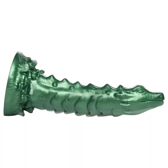 Creature Cocks - dildo med ådror - silikon - grön