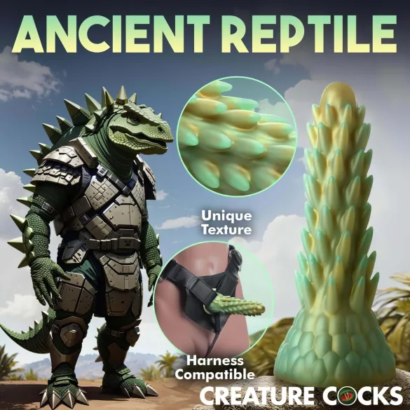 Creature Cocks - dildo av silikon - 20 cm - grön