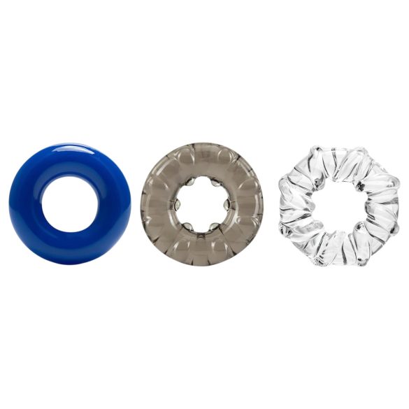 Stay Hard - penisring set - 3-pack - färgade
