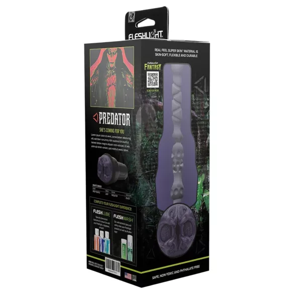 Fleshlight Fantasy Predator - fantasimasturbator med konstgjord vagina (lila)