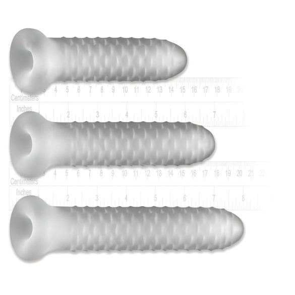 Fat Boy Checker Box - penissleeve - 17 cm - vit