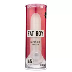 Perfect Fit - Fat Boy Micro Ribbed - penishylsa (17 cm, vit)