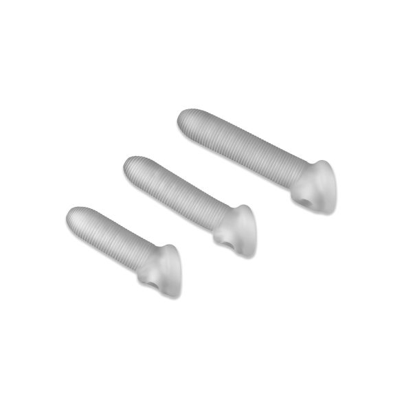 Fat Boy - penissleeve ribbad - 19 cm - vit