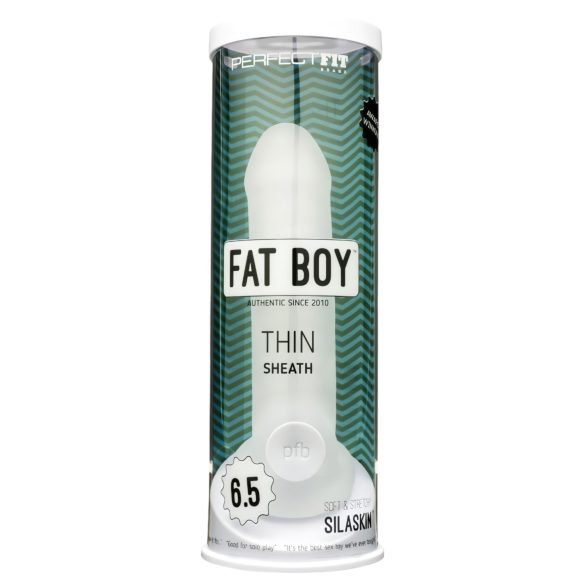 Fat Boy Thin - penissleeve - tunn modell 17cm - vit