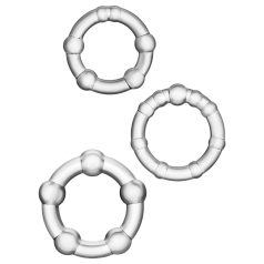 Stay Hard - penisring set - 3-pack - transparent