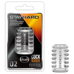 Stay Hard - penismanschett med knottrar - transparent