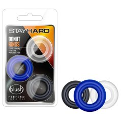 Stay Hard - penisring set - 3-pack - färgade