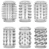 Stay Hard - penisring set - genomskinlig - 6-pack