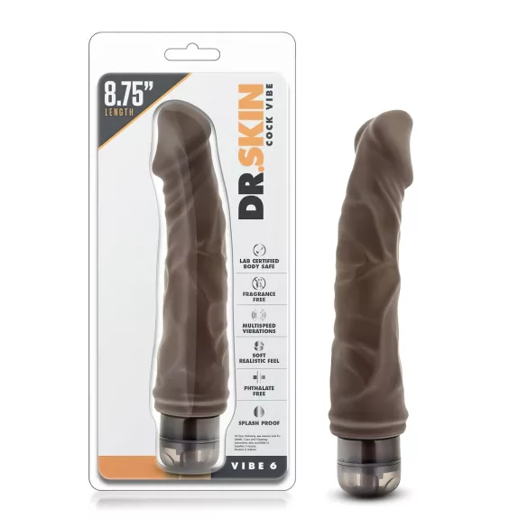 Dr. Skin - vibrator med verklig känsla - brun