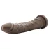 Dr. Skin 8,5 - realistisk dildo med sugkopp (brun, 20,5 cm)