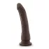 Dr. Skin 8,5 - realistisk dildo med sugkopp (brun, 20,5 cm)