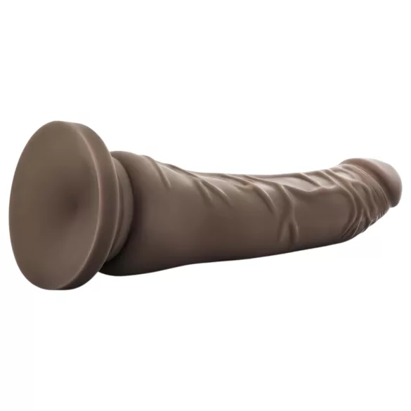 Dr. Skin 8,5 - realistisk dildo med sugkopp (brun, 20,5 cm)