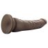 Dr. Skin 8,5 - realistisk sugkoppsdildo - brun (20,5 cm)