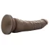 Dr. Skin 8,5 - realistisk dildo med sugkopp (brun, 20,5 cm)