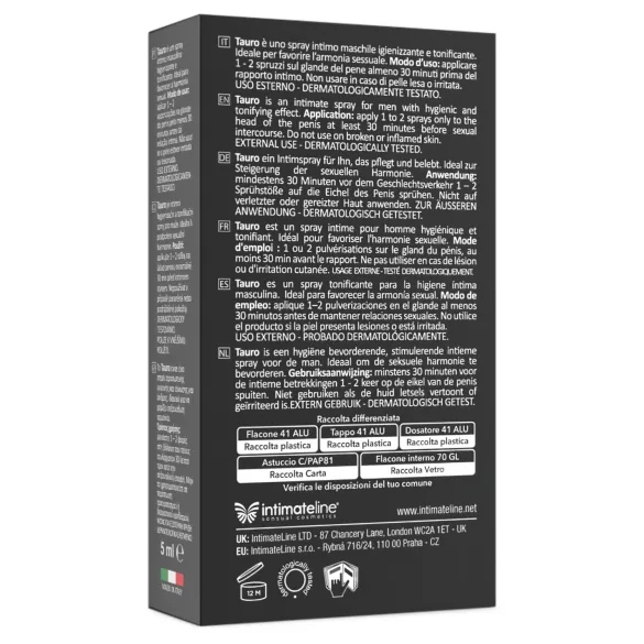 Tauro Extra Power - fördröjningsspray för män (5 ml)