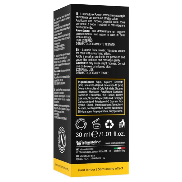 Intimateline Luxuria Erex Power - stimulerande intimkräm (30 ml)