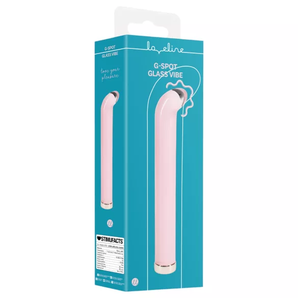 Loveline - G-punkts glasvibrator (rosa)