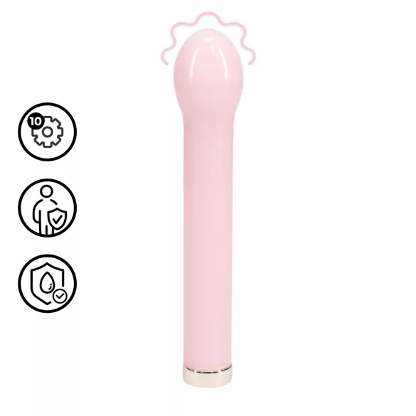 Loveline - glasvibrator med kulformat huvud (rosa)