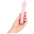 Loveline - glasvibrator med kulformat huvud (rosa)