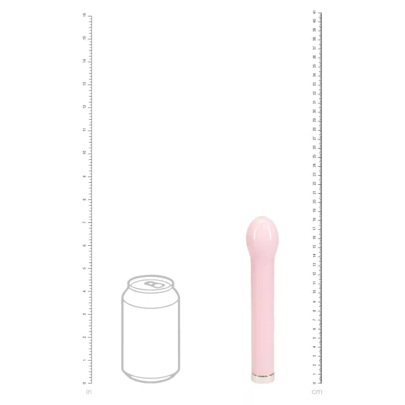Loveline - glasvibrator med kulformat huvud (rosa)