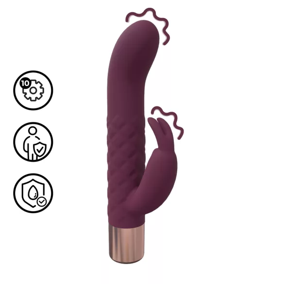Loveline - mini kaninvibrator (röd)