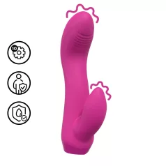 Loveline - böjd kaninformad minivibrator (rosa)